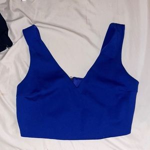 Royal blue crop top
